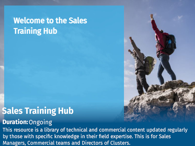 Sales training hub