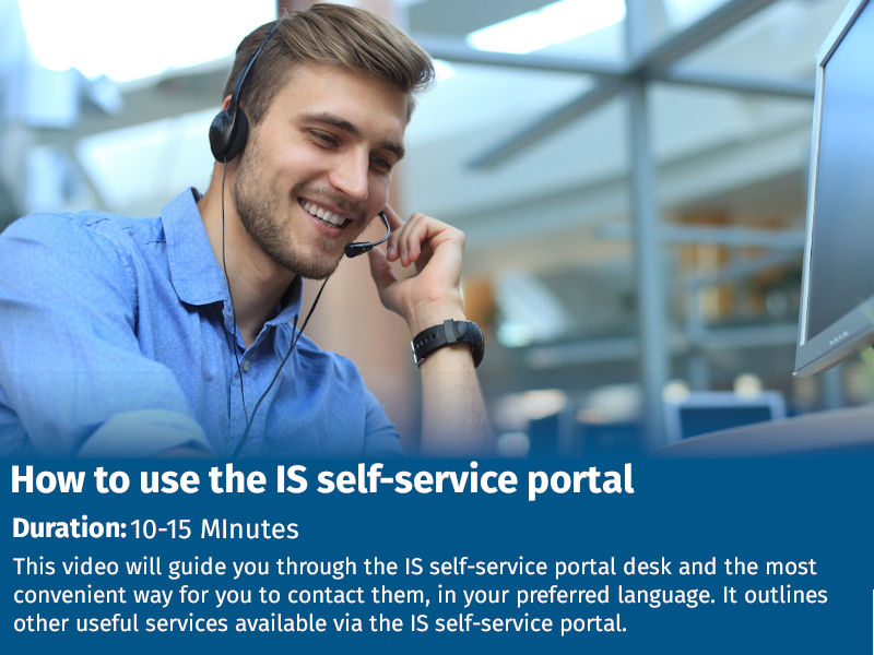 How to use the Self-Service Portal